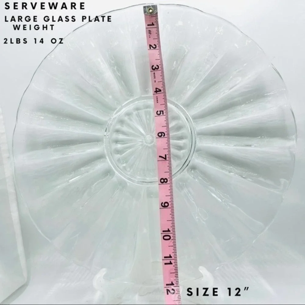 Vintage Serveware Glass Plate | Home Dining